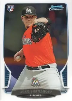 2013 Bowman Chrome #103 - Jose Fernandez - Miami Marlins