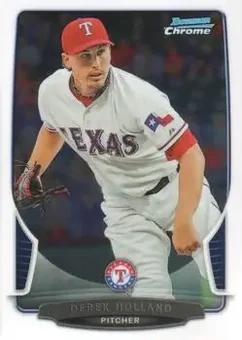 2013 Bowman Chrome #106 - Derek Holland - Texas Rangers