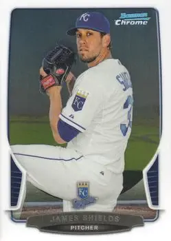 2013 Bowman Chrome #109 - James Shields - Kansas City Royals - Front