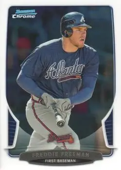2013 Bowman Chrome #114 - Freddie Freeman - Atlanta Braves - Front
