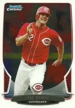 2013 Bowman Chrome #118 - Jay Bruce - Cincinnati Reds - Front
