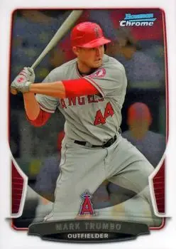 2013 Bowman Chrome #125 - Mark Trumbo - Los Angeles Angels - Front