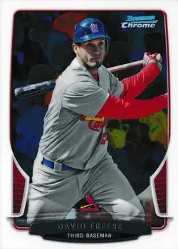 2013 Bowman Chrome #126 - David Freese - St. Louis Cardinals - Front
