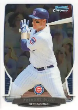 2013 Bowman Chrome #129 - Anthony Rizzo - Chicago Cubs - Front