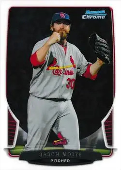 2013 Bowman Chrome #137 - Jason Motte - St. Louis Cardinals - Front