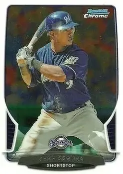 2013 Bowman Chrome #144 - Jean Segura - Milwaukee Brewers - Front
