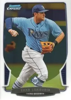 2013 Bowman Chrome #149 - Evan Longoria - Tampa Bay Rays