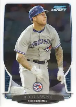 2013 Bowman Chrome #153 - Brett Lawrie - Toronto Blue Jays - Front