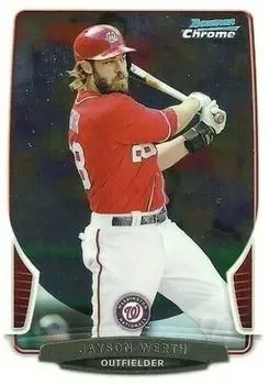 2013 Bowman Chrome #155 - Jayson Werth - Washington Nationals - Front