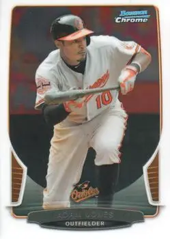 2013 Bowman Chrome #159 - Adam Jones - Baltimore Orioles - Front