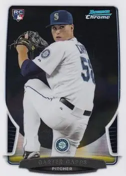 2013 Bowman Chrome #168 - Carter Capps - Seattle Mariners - Front