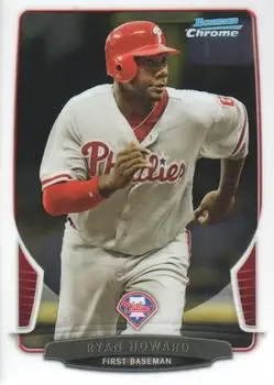 2013 Bowman Chrome #169 - Ryan Howard - Philadelphia Phillies - Front