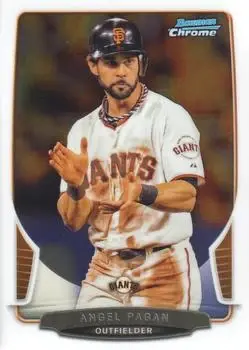 2013 Bowman Chrome #176 - Angel Pagan - San Francisco Giants - Front