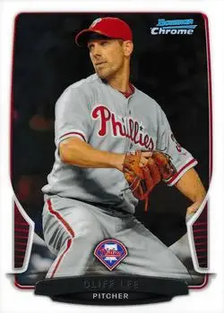 2013 Bowman Chrome #180 - Cliff Lee - Philadelphia Phillies - Front