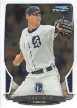 2013 Bowman Chrome #184 - Doug Fister - Detroit Tigers - Front
