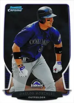 2013 Bowman Chrome #186 - Carlos Gonzalez - Colorado Rockies - Front