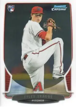 2013 Bowman Chrome #188 - Tyler Skaggs - Arizona Diamondbacks - Front