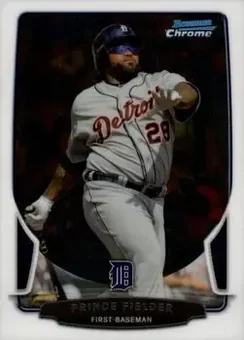 2013 Bowman Chrome #193 - Prince Fielder - Detroit Tigers