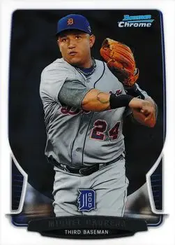2013 Bowman Chrome #200 - Miguel Cabrera - Detroit Tigers - Front