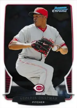 2013 Bowman Chrome #201 - Aroldis Chapman - Cincinnati Reds - Front