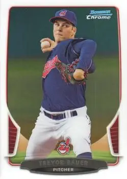 2013 Bowman Chrome #204 - Trevor Bauer - Cleveland Indians - Front