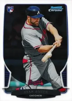2013 Bowman Chrome #209 - Evan Gattis - Atlanta Braves