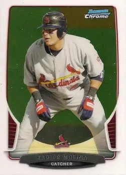 2013 Bowman Chrome #210 - Yadier Molina - St. Louis Cardinals - Front