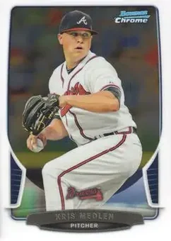 2013 Bowman Chrome #211 - Kris Medlen - Atlanta Braves