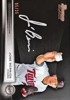 2013 Bowman Chrome - Black Collection Autographs #BBC-JB - José Berríos - Minnesota Twins