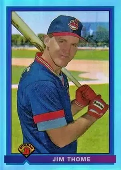 2013 Bowman Chrome - Blue Sapphire Refractor Rookie Reprints #68 - Jim Thome - Cleveland Indians