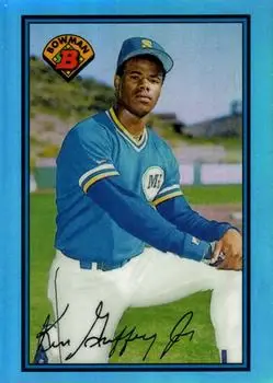 2013 Bowman Chrome - Blue Sapphire Refractor Rookie Reprints #220 - Ken Griffey Jr. - Seattle Mariners - Front