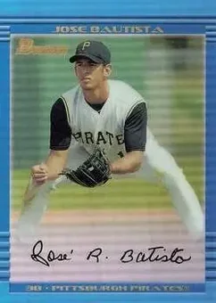 2013 Bowman Chrome - Blue Sapphire Refractor Rookie Reprints #421 - Jose Bautista - Pittsburgh Pirates