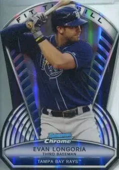 2013 Bowman Chrome - Fit the Bill #FTB-EL - Evan Longoria - Tampa Bay Rays