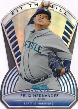 2013 Bowman Chrome - Fit the Bill #FTB-FH - Felix Hernandez - Seattle Mariners - Front