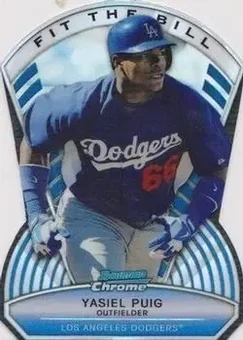 2013 Bowman Chrome - Fit the Bill #FTB-YP - Yasiel Puig - Los Angeles Dodgers