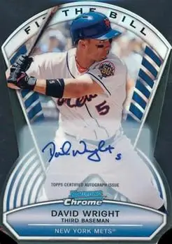 2013 Bowman Chrome - Fit the Bill Autographs #FTBA-DW - David Wright - New York Mets - Front