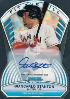 2013 Bowman Chrome - Fit the Bill Autographs #FTBA-GS - Giancarlo Stanton - Miami Marlins