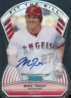 2013 Bowman Chrome - Fit the Bill Autographs #FTBA-MT - Mike Trout - Los Angeles Angels