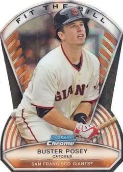 2013 Bowman Chrome - Fit the Bill X-Fractors #FTB-BP - Buster Posey - San Francisco Giants - Front