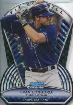 2013 Bowman Chrome - Fit the Bill X-Fractors #FTB-EL - Evan Longoria - Tampa Bay Rays - Front