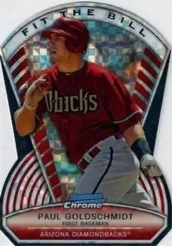 2013 Bowman Chrome - Fit the Bill X-Fractors #FTB-PG - Paul Goldschmidt - Arizona Diamondbacks - Front