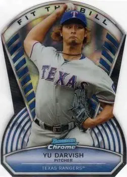 2013 Bowman Chrome - Fit the Bill X-Fractors #FTB-YD - Yu Darvish - Texas Rangers - Front