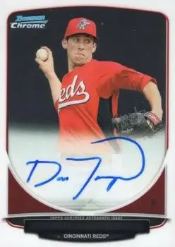 2013 Bowman Chrome - Prospect Autographs #BCA-DL - Dan Langfield - Cincinnati Reds