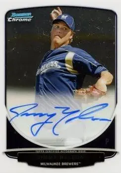2013 Bowman Chrome - Prospect Autographs #BCA-JN - Jimmy Nelson - Milwaukee Brewers