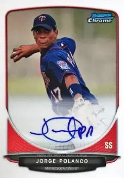 2013 Bowman Chrome - Prospect Autographs #BCA-JPO - Jorge Polanco - Minnesota Twins - Front