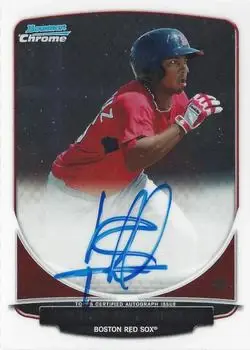 2013 Bowman Chrome - Prospect Autographs #BCA-KD - Keury de la Cruz - Boston Red Sox - Front
