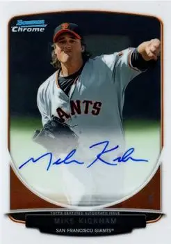 2013 Bowman Chrome - Prospect Autographs #BCA-MK - Mike Kickham - San Francisco Giants