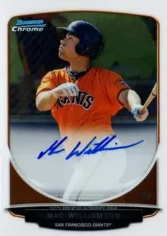 2013 Bowman Chrome - Prospect Autographs #BCA-MW - Mac Williamson - San Francisco Giants