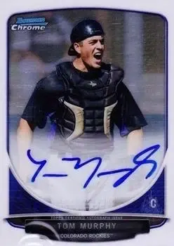 2013 Bowman Chrome - Prospect Autographs #BCA-TM - Tom Murphy - Colorado Rockies - Front
