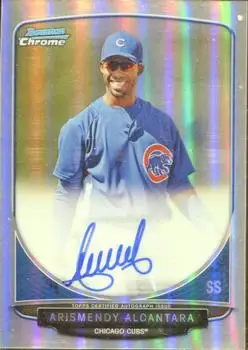 2013 Bowman Chrome - Prospect Autographs Refractor #BCA-AAL - Arismendy Alcantara - Chicago Cubs - Front